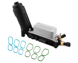 Engine Oil Cooler with Oil Filter Housing Adapter & Gaskets Assembly