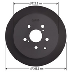 Brake Disc Rear: BENDIX PRT6001